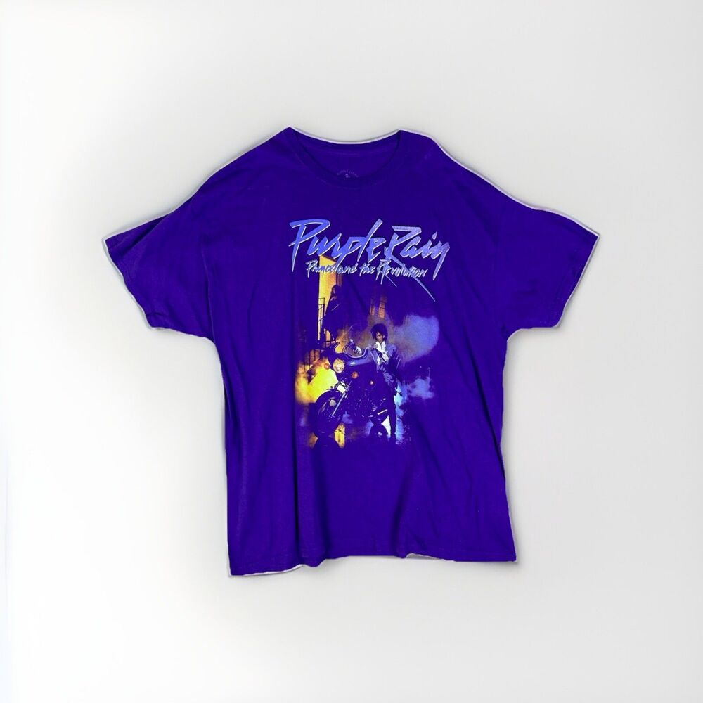 Prince Estate T-Shirt Mens XL Official Purple Rain Prince & The Revolution Blue